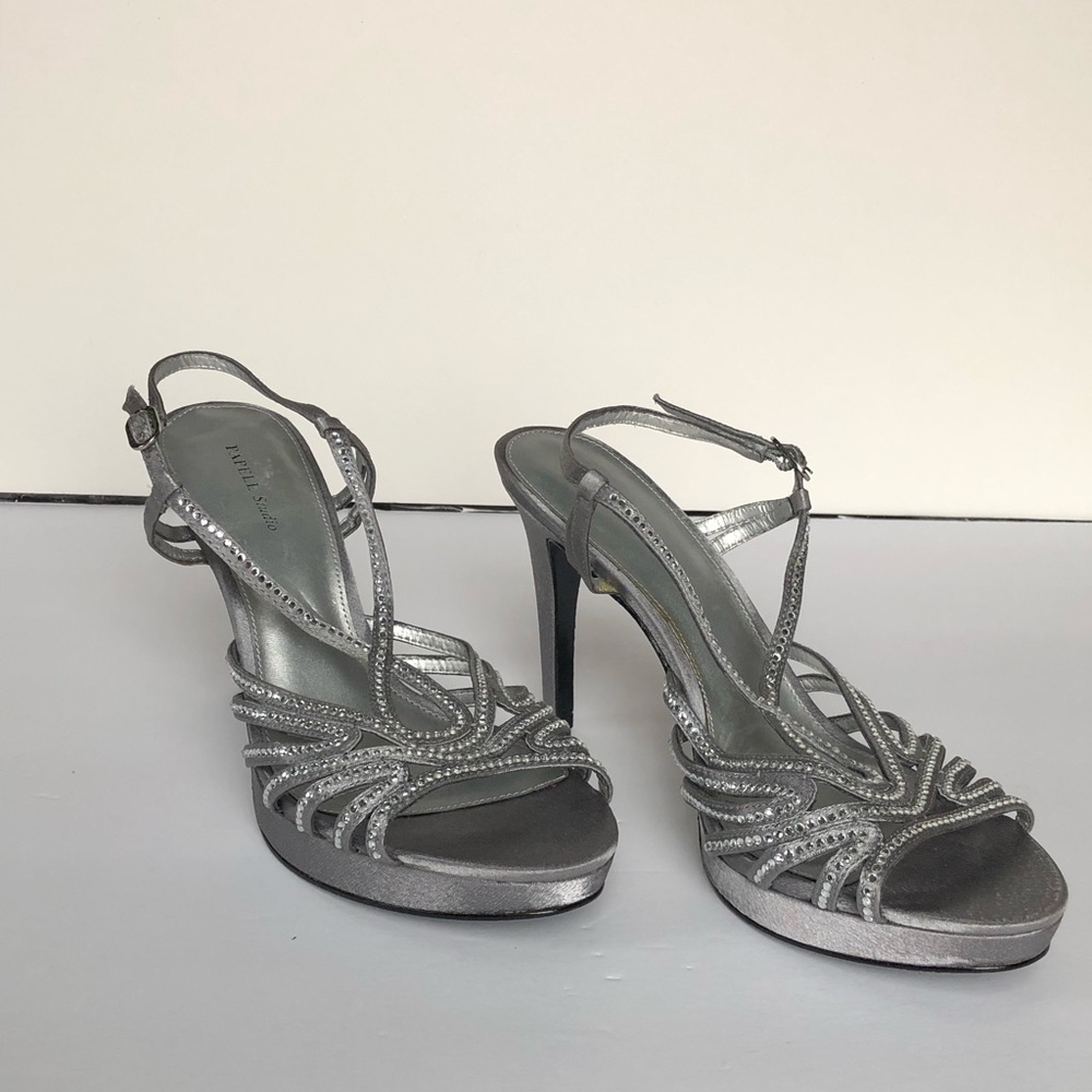 Silver Sandals by Papell Studio. Size 8.5